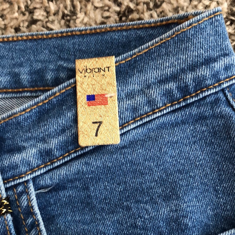 Vibrant M.I.U Jeans Size 7 (W 27) Straight New with Tags! - Picture 4 of 8